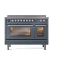 Professional Plus II 48 UPI486WMPBG Freestanding Electric Range Range with Induction Double Oven with Triple Glass Door with Stainless Steel knobs view 2