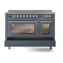 Professional Plus II 48 UPI486WMPBG Freestanding Electric Range Range with Induction Double Oven with Triple Glass Door with Stainless Steel knobs view 6