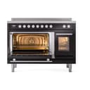 Professional Plus II 48 UPI486WMPBK Freestanding Electric Range Range with Induction Double Oven with Triple Glass Door with Stainless Steel knobs view 4