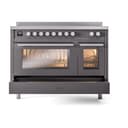 Professional Plus II 48 UPI486WMPMG Freestanding Electric Range Range with Induction Double Oven with Triple Glass Door with Stainless Steel knobs view 6