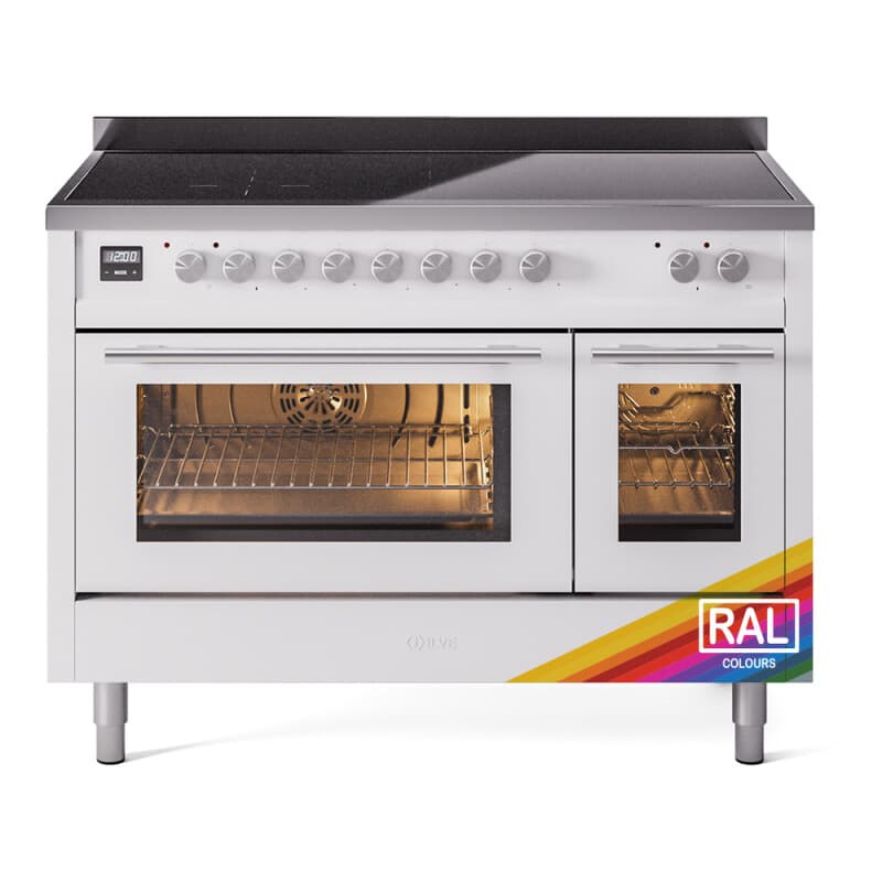 Professional Plus II 48 UPI486WMPRA Freestanding Electric Range Range with Induction Double Oven with Triple Glass Door with Stainless Steel knobs