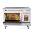 Professional Plus II 48 UPI486WMPSS Freestanding Electric Range Range with Induction Double Oven with Triple Glass Door view 4