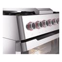 Panoramagic 36 UPM09FDS3SS Freestanding Dual Fuel Range with 6 Sealed Burners with Griddle Single Oven with Triple Glass Door with Satin knobs view 5