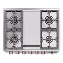 Panoramagic 36 UPM09FDS3SS Freestanding Dual Fuel Range with 6 Sealed Burners with Griddle Single Oven with Triple Glass Door with Satin knobs view 6