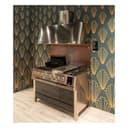 Panoramagic 48 UPM12FDS3SS Freestanding Dual Fuel Range with 8 Sealed Burners with Griddle Double Oven with Triple Glass Door with Satin knobs view 14