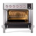 Panoramagic 36 UPMI09S3SS Freestanding Electric Range Range with Induction Single Oven with Triple Glass Door with Satin knobs view 3