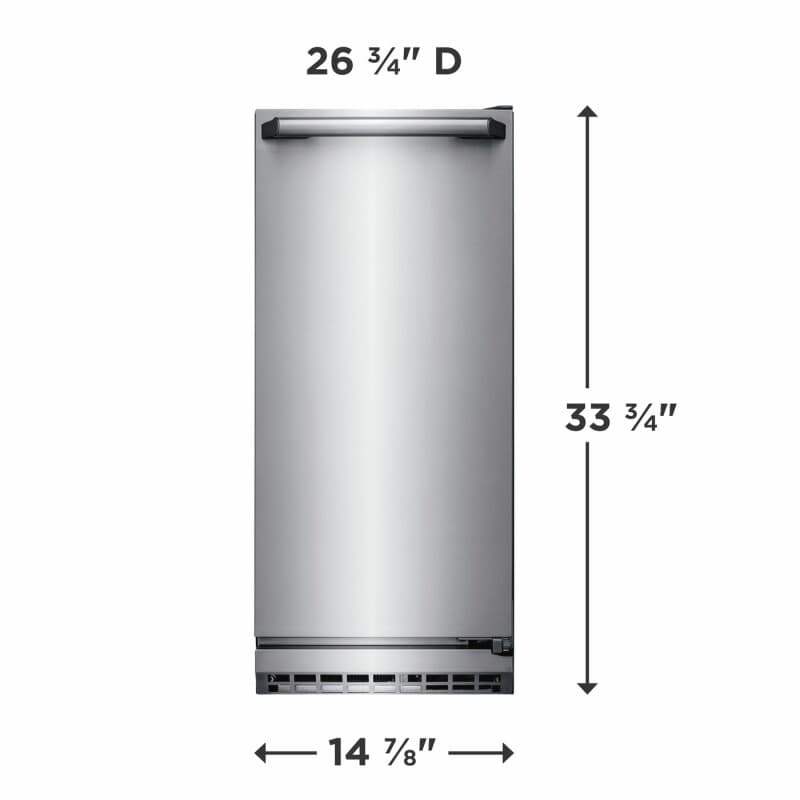 15" Ice Maker with Right Hinge Door