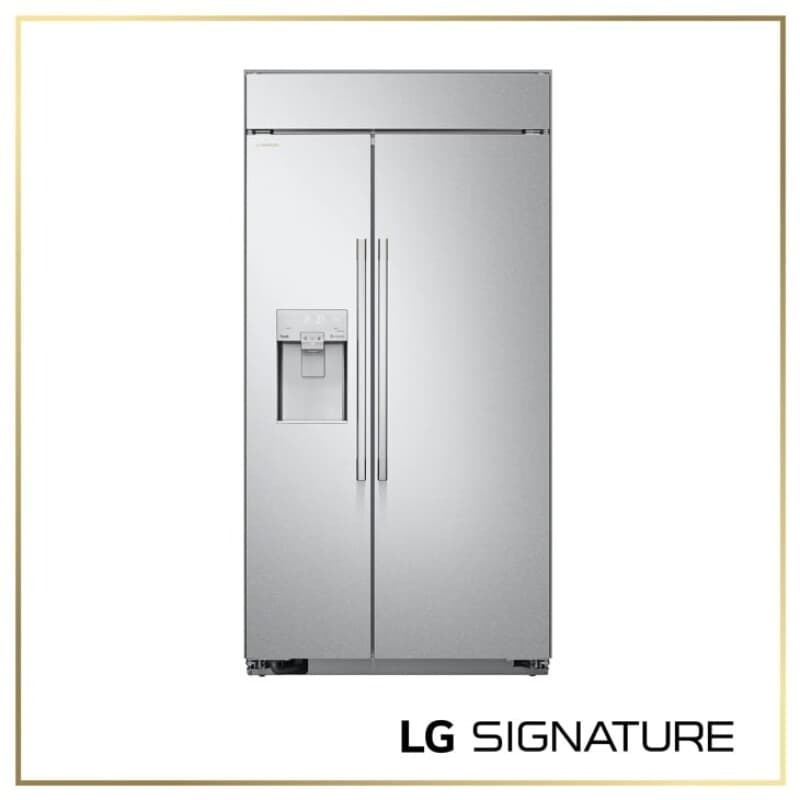 26 Cu. Ft. Smart Side-by-side Built-in Refrigerator With Ice & Water Dispenser