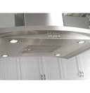 36" Island-Mount Chimney Hood view 5
