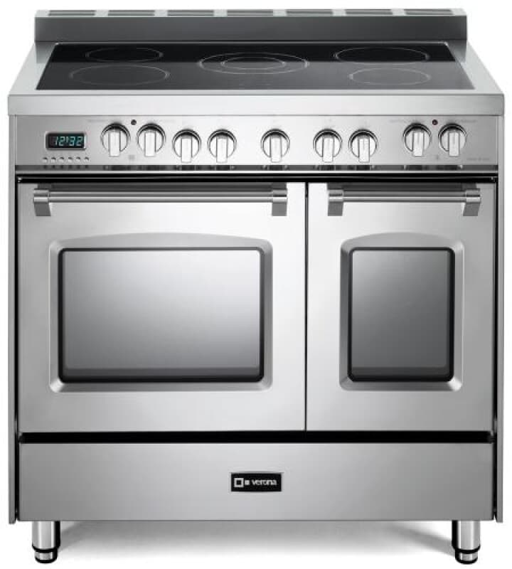 36 inch Prestige Series Freestanding Double Oven Electric Range with 5 Elements, 3.5 cu. ft. Total Oven Capacity, European Convection