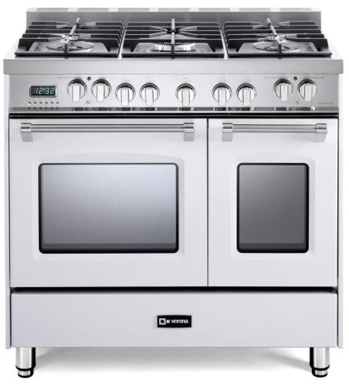 36 inch Prestige Series Freestanding Dual Fuel Double Oven Range with 5 Sealed Burners, 3.9 cu. ft. Oven Capacity, European Convection