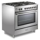 36 inch Prima Series Freestanding Gas Range with 5 Sealed Burners, 5 cu. ft. Oven Capacity, Temperature Gauge view 5