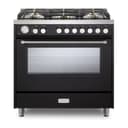 36 inch Ultima Collection Freestanding Gas Range with 5 Sealed SABAF Brass Burners, 5 cu. ft. Oven Capacity, Temperature Gauge view 1