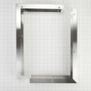 3" X 17 1/4" X 11" Over-The-Range Microwave Trim Kit with stainless steel trim pieces, mounting hardware, & instructions view 1