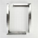 3" X 17 1/4" X 11" Over-The-Range Microwave Trim Kit with stainless steel trim pieces, mounting hardware, & instructions view 2