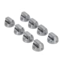 KitchenAid 36-IN/48-IN Range Bladed, Stemless Burner Knobs Kit (Set of 8) - Stainless Steel (Includes One Griddle and Grill) view 1
