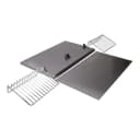 30" Range Hood Backsplash Kit With Dual Position Shelf, Stainless Steel, Fits Jxw9030kwp And Jxu9130wp, Size: 20" H view 1