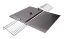 30" Range Hood Backsplash Kit With Dual Position Shelf, Stainless Steel, Fits Jxw9030kwp And Jxu9130wp, Size: 20" H view 2