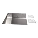 36" Range Hood Backguard Kit With Dual Position Shelf, Stainless Steel, Fits Jxw9036wp And Jxu9136wp, Size: 20" H view 1