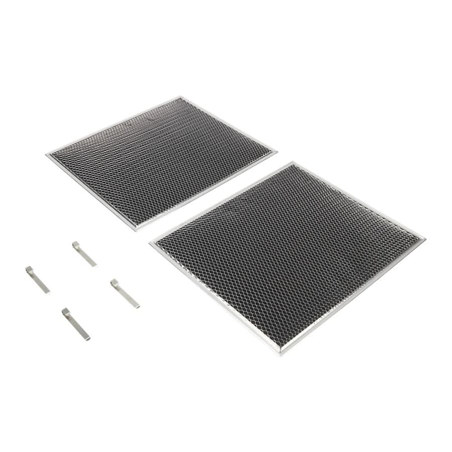 30-IN Range Hood Recirculation Filter Kit - Silver (Includes Two 16 1/2-IN X 11 1/2-IN Charcoal Filters and Four Clips)