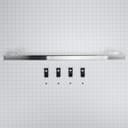 27"/ 30" Built-In Oven Flush Mount Trim Kit, Stainless Steel, with trim piece, mounting hardware, and instructions view 1