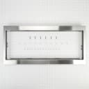 Built-In Low Profile Microwave Slim Trim Kit, Stainless Steel, Size: 31.5"L x 17.5"W x 5"D, fits cut-out height 12" view 3