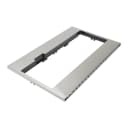 Built-In Low Profile Microwave Standard Trim Kit with Pocket Handle, Stainless Steel, fits cut-out height 17-1/2" view 2