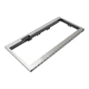 Built-In Low Profile Microwave Slim Trim Kit with Pocket Handle, Stainless Steel, fits cut-out height 12" view 2