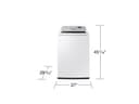 4.6 cu. ft. Large Capacity Smart Top Load Washer with ActiveWave™ Agitator and Active WaterJet in White view 2