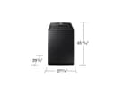5.4 cu. ft. Extra-Large Capacity Smart Top Load Washer with ActiveWave™ Agitator and Super Speed Wash in Brushed Black view 3