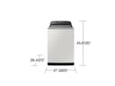 5.5 cu. ft. Extra-Large Capacity Smart Top Load Washer with Super Speed Wash in Ivory view 3