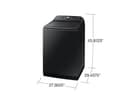 5.5 cu. ft. Extra-Large Capacity Smart Top Load Washer with Auto Dispense System in Brushed Black view 2