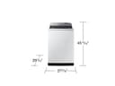5.5 cu. ft. Extra-Large Capacity Smart Top Load Washer with Super Speed Wash in White view 3