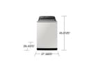 5.5 cu. ft. Extra-Large Capacity Smart Top Load Washer with Auto Dispense System in Ivory view 3