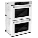 ZLINE 30 in. Professional True Convection Double Wall Oven with Air Fry and Self Clean in Stainless Steel with White Matte Doors (WAD-WM-30) view 4