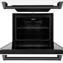 ZLINE Autograph Edition 30 in. Professional True Convection Double Wall Oven with Air Fry and Self Clean in Stainless Steel with White Matte Doors and Matte Black Handles (WADZ-WM-30-MB) view 13