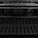ZLINE Autograph Edition 30 in. Professional True Convection Single Wall Oven with Air Fry and Self Clean in Black Stainless Steel with Champagne Bronze Handle (WASBZ-30-CB) view 2