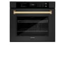 ZLINE Autograph Edition 30 in. Professional True Convection Single Wall Oven with Air Fry and Self Clean in Black Stainless Steel with Polished Gold Handle (WASBZ-30-G) view 18