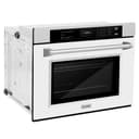 ZLINE 30 in. Professional True Convection Single Wall Oven with Air Fry and Self Clean in Satin Stainless Steel with White Matte Door (WASS-WM-30) view 16