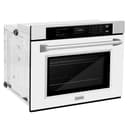 ZLINE 30 in. Professional True Convection Single Wall Oven with Air Fry and Self Clean in Stainless Steel with White Matte Door (WAS-WM-30) view 4