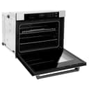 ZLINE Autograph Edition 30 in. Professional True Convection Single Wall Oven with Air Fry and Self Clean in Stainless Steel with White Matte Door and Matte Black Handle (WASZ-WM-30-MB) view 14