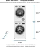 Bosch 800 Series Compact Washer 24" 1400 rpm view 10