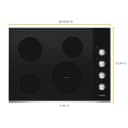 30-inch Electric Ceramic Glass Cooktop with Dual Radiant Element view 7