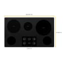36-inch Electric Ceramic Glass Cooktop with Two Dual Radiant Elements view 7