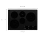 30-inch Electric Ceramic Glass Cooktop with Two Dual Radiant Elements view 6