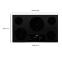36-inch Electric Ceramic Glass Cooktop with Triple Radiant Element view 6