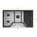 36-inch Gas Cooktop with Griddle view 7