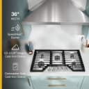 36-inch Gas Cooktop with EZ-2-Lift™ Hinged Cast-Iron Grates view 2