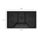 36-inch Gas Cooktop with EZ-2-Lift™ Hinged Cast-Iron Grates view 15
