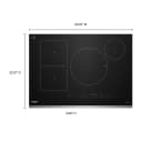 30" Intelligent Induction Cooktop with Temp Cook™ Technology and WipeClean™ Coating view 8